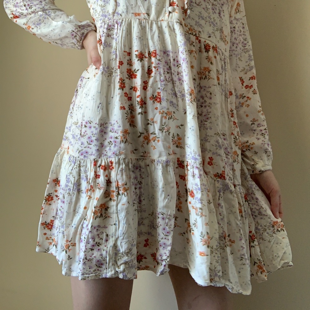 Floral Babydoll Dress - Picture 2 of 2